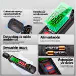 Medidor Nivel Sonido Sonometro Aneng GN102 30–130 Decibeles - Imagen 5