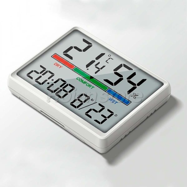 Termometro Higrometro Reloj Fecha Pantalla Digital Yida-8280