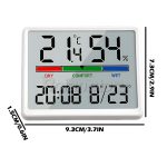 Termometro Higrometro Reloj Fecha Pantalla Digital Yida-8280 - Imagen 3