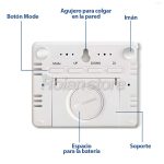 Termometro Higrometro Reloj Fecha Pantalla Digital Yida-8280 - Imagen 5