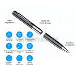 Lapiz Grabador Voz Digital Boligrafo Profesional USB Negro - Imagen 6