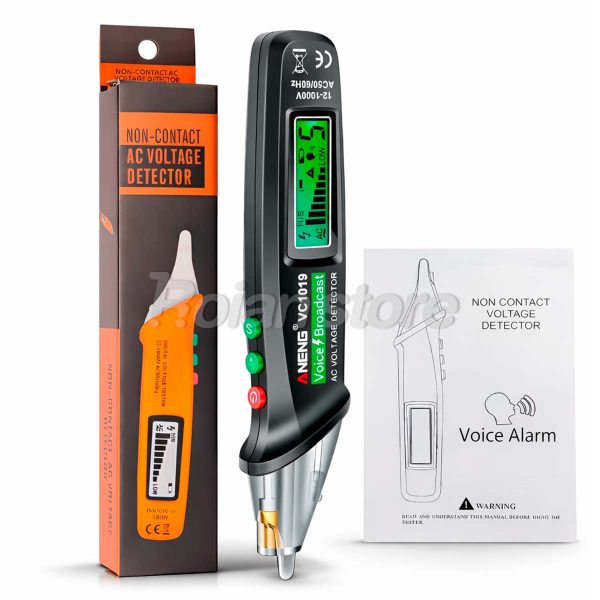 Detector Voltaje Lapiz Sin Contacto AC Aneng VC1019 12-1000V