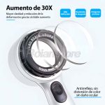 Dermatoscopio Diagnostico Piel Lupa 12 Luces Led Recargable - Imagen 2