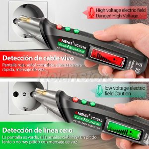 Detector Voltaje Lapiz Sin Contacto AC Aneng VC1019 12-1000V - Imagen 3