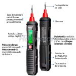 Tester Voltaje Destornillador Prueba Induccion Aneng VD807 - Imagen 4
