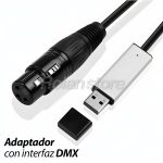 Cable USB DMX DMX512 Interfaz Adaptador Led DJ Mod2 - Imagen 2