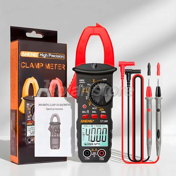 Tester Mini Pinza Multimetro Amperimetro Aneng ST180 600V
