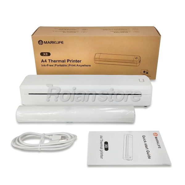 Impresora Termica A4 Portatil Bluetooth Marklife X8 Papel A4