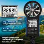 Anemometro Digital Termometro HoldPeak HP-6000WM-APP HVAC - Imagen 2