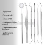 Set 6 Herramientas Limpieza Cuidado Dental Acero Inoxidable - Imagen 4