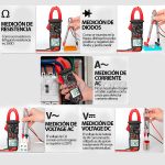 Tester Mini Pinza Multimetro Amperimetro Aneng ST180 600V - Imagen 4