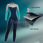 Traje de Neopreno Manga Larga Mujer Buceo Surf Pesca S - Imagen 5