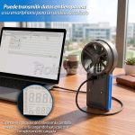 Anemometro Digital Termometro HoldPeak HP-6000WM-APP HVAC - Imagen 6