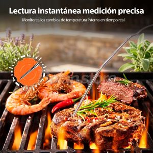 Termometro Digital LCD Grill Carne Barbacoa Horno Inoxidable - Imagen 6