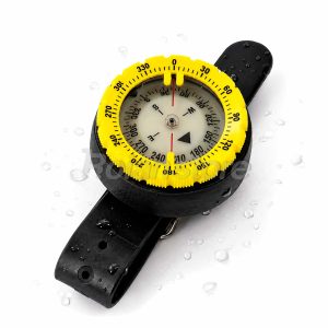 Brujula Buceo Profesional Profundidad 50 Mts Bisel Amarillo