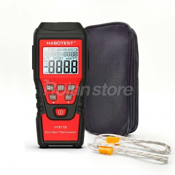 Termometro Medidor Industrial HT617B Termopar J K T E N R S