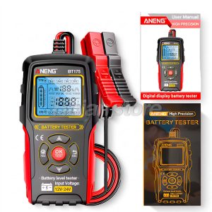 Probador Analizador Bateria Digital Aneng BT175 LCD 12/24V