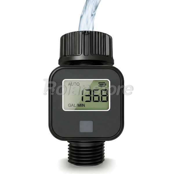 Medidor Digital De Flujo LCD Consumo Flujometro Riego IP6X
