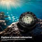 Brujula Buceo Profesional Profundidad 50 Mts Bisel Negro - Imagen 2