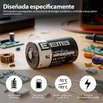 Bateria Pila Litio Li-SOCl2 EEMB ER17335 1/2 AA 2100mah 3.6v - Imagen 2