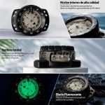 Brujula Buceo Profesional Profundidad 50 Mts Bisel Negro - Imagen 3