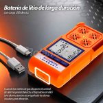 Medidor Multi Gases 4 en 1 CO H2S O2 LEL Alarma Nohawk - Imagen 4