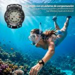 Brujula Buceo Profesional Profundidad 50 Mts Bisel Negro - Imagen 4