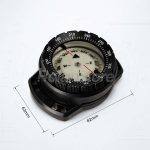 Brujula Buceo Profesional Profundidad 50 Mts Bisel Negro - Imagen 5